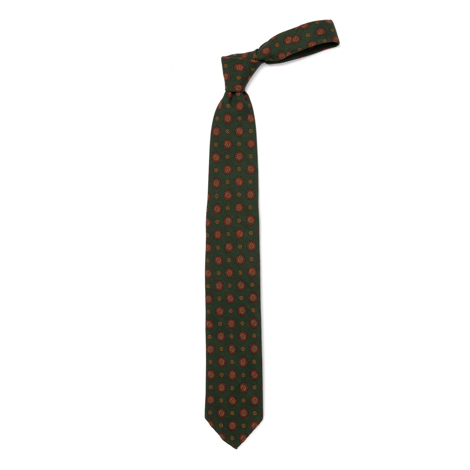 CA Archivio Storico: Tie "Vecchi Medaglioni" made of pure Wool - hand-rolled